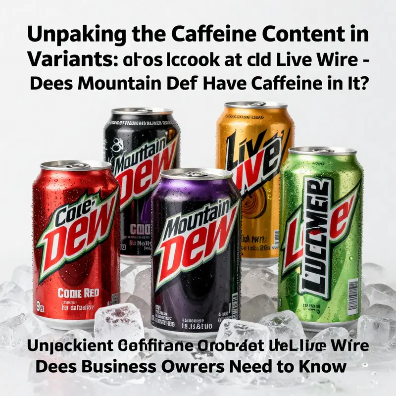 Exploring the caffeine content in both Original and Diet Mountain Dew.