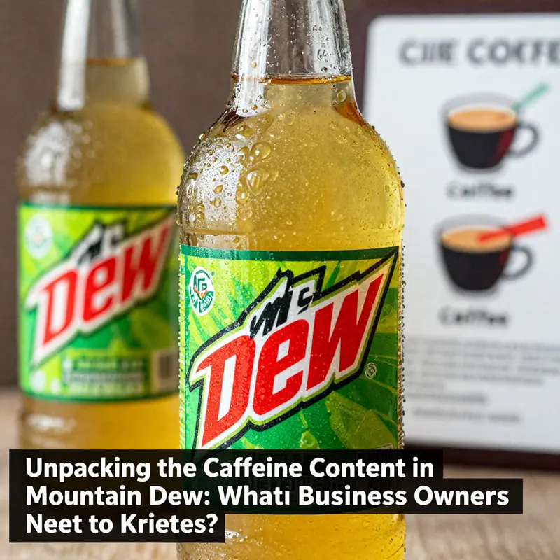 Exploring the caffeine content in both Original and Diet Mountain Dew.