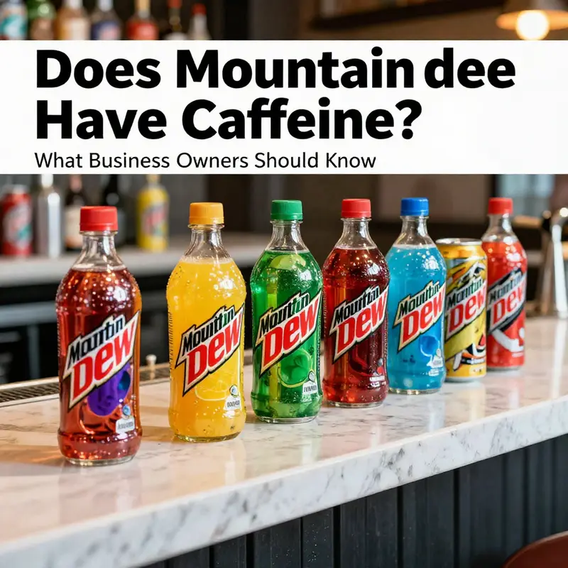 Various Mountain Dew drinks showcased on a bar table, displaying vibrant colors.