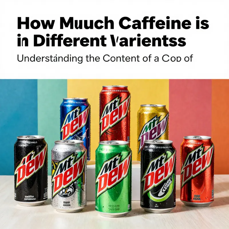 A standard can of Mountain Dew showcasing its distinct branding and caffeine content.