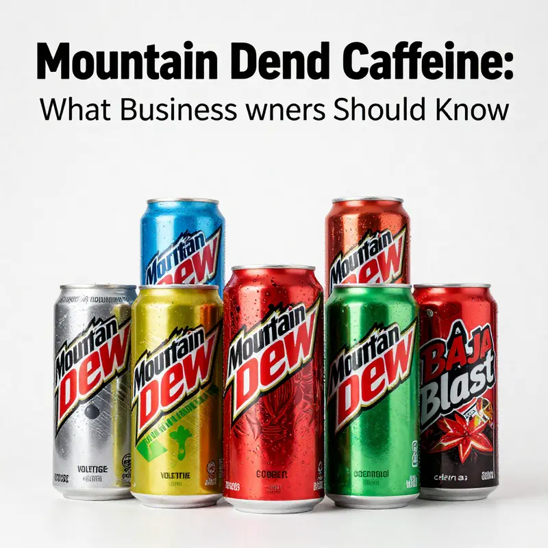 Understanding the basic caffeine content in Mountain Dew can help businesses cater to customer preferences.