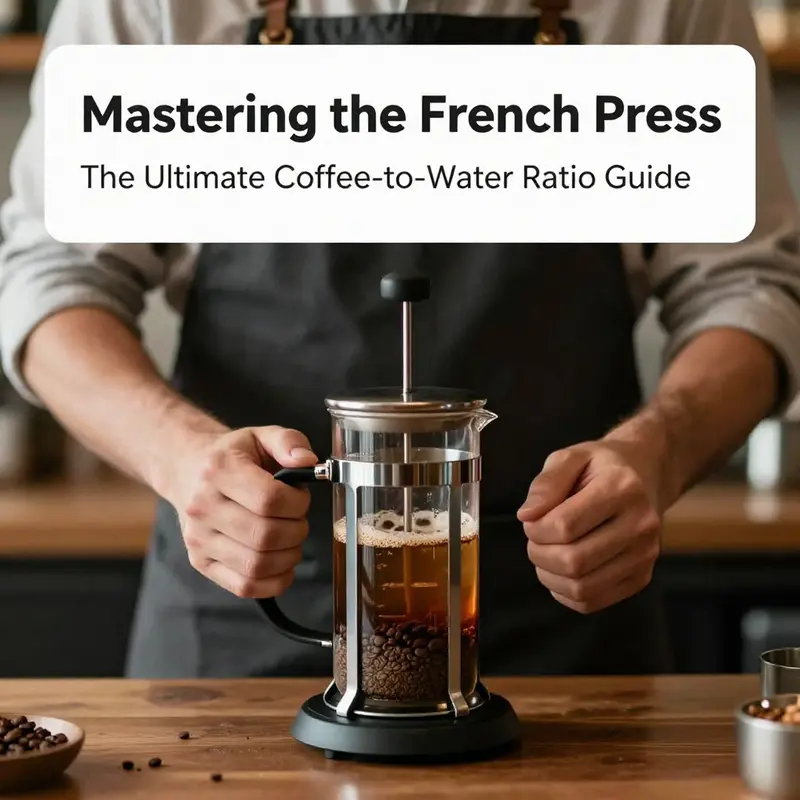 Precision and balance in brewing French press coffee.