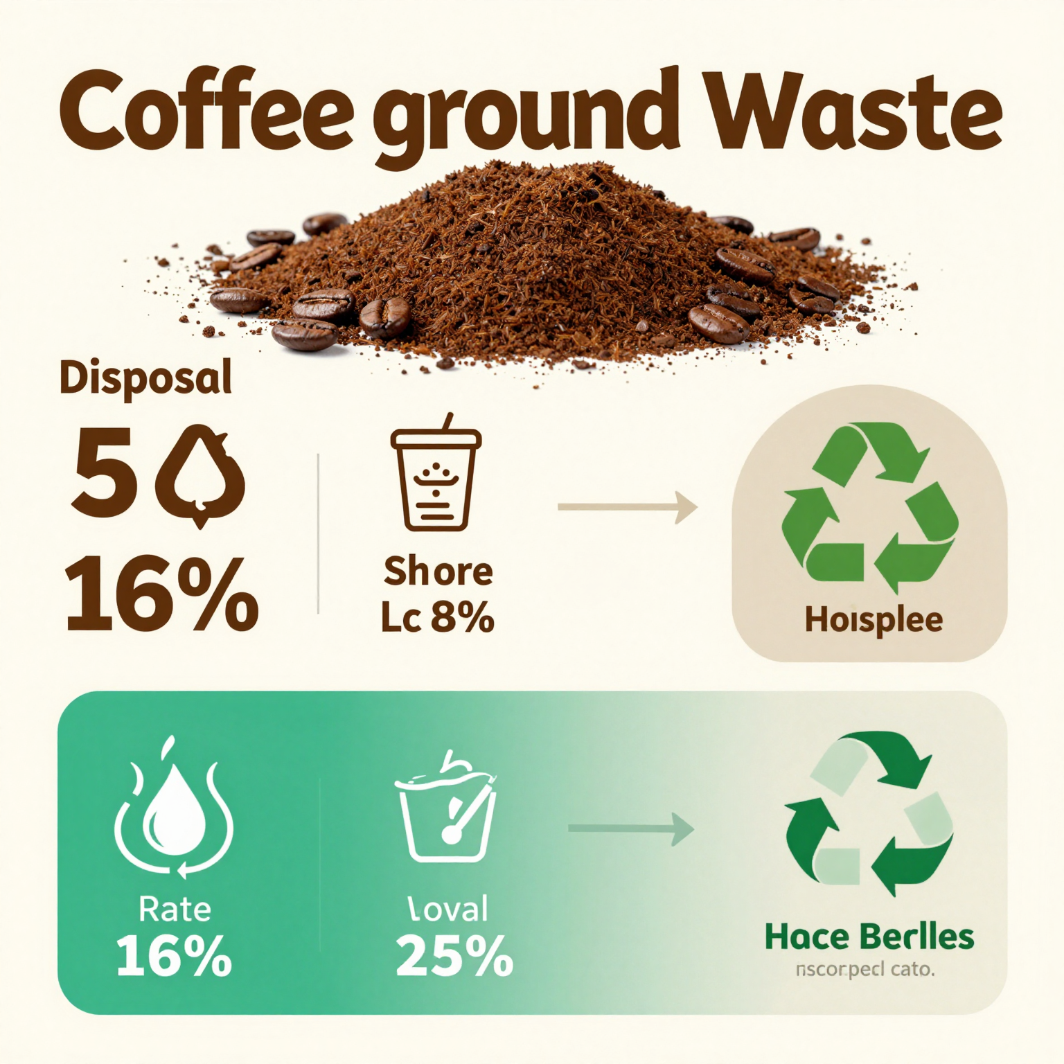 Infographic on Coffee Ground Waste