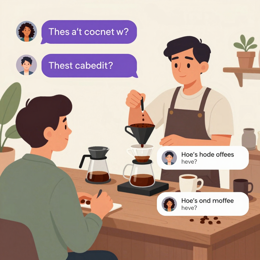 Interactive coffee demonstrations on Twitch