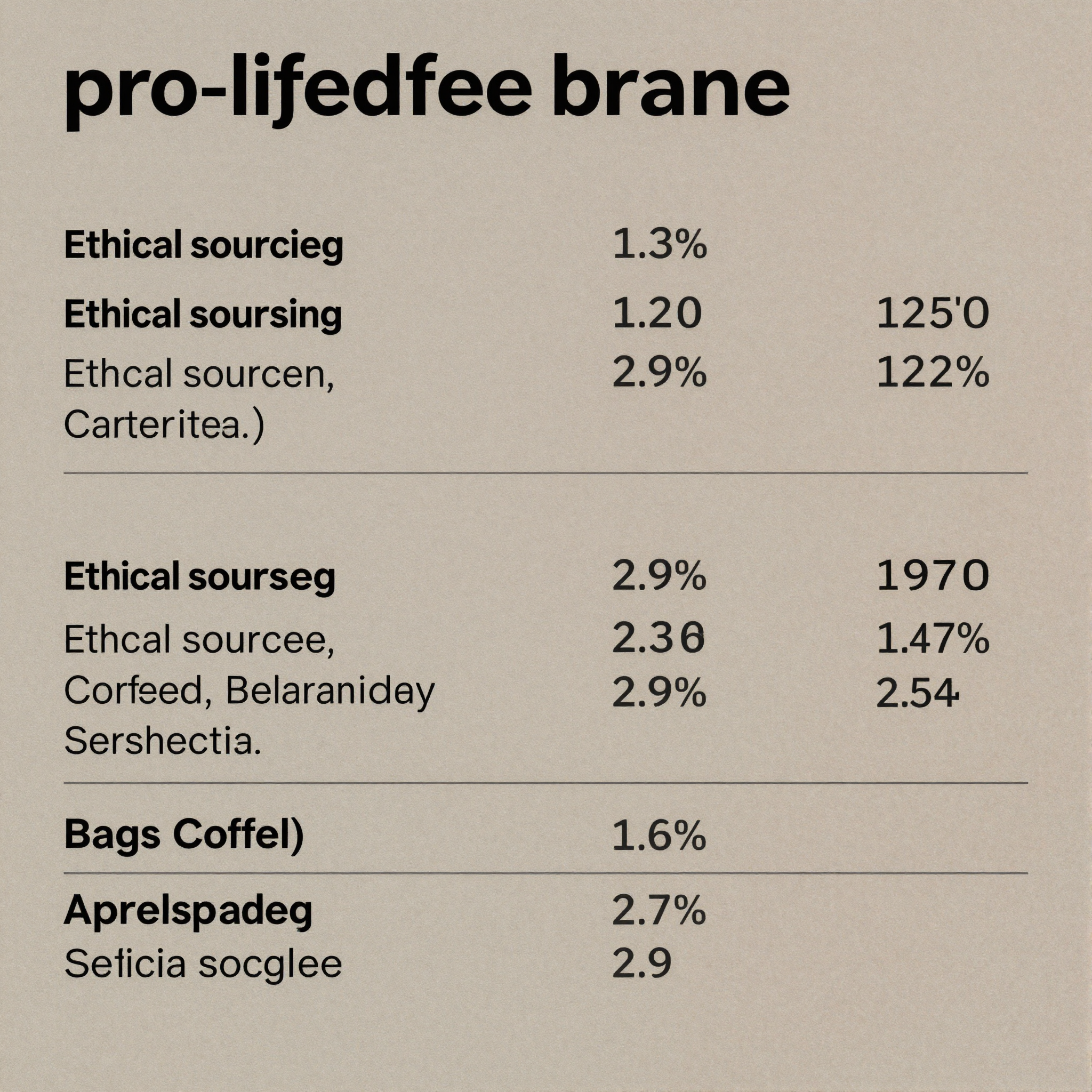 Pro-Life Coffee Brands Comparison