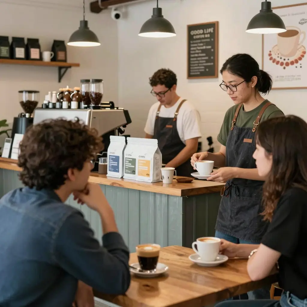 Café Scene with Good Life Coffee