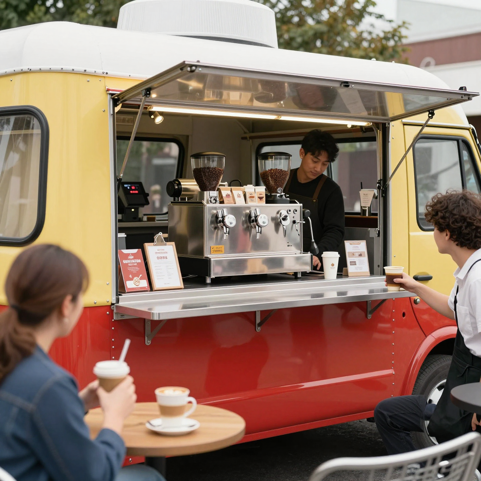 Coffee Truck Serving Premium Coffee